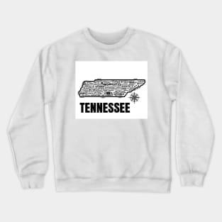 Tennessee Map Crewneck Sweatshirt